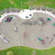A Chicago playground is empty after being closed to prevent the spread of covid-19.